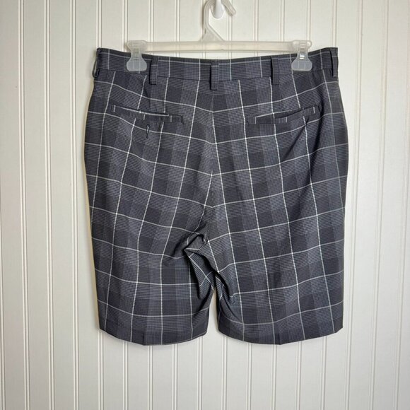 Roundtree & York Performance Grey Plaid Men's Golf Shorts O20 - Picture 3 of 5